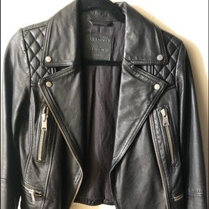 All saints leather jacket